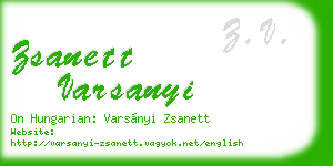 zsanett varsanyi business card